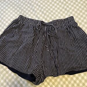 Miami Navy and White Striped Shorts